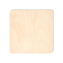 Creative Deco 10 x Dessous de Verre en Bois Carré | 10 x 10 cm | Découpes Contreplaqués | Plain, Non-Peint et Non-Fini | Parfait