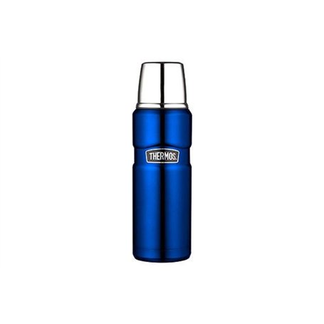 THERMOS King Bouteille Isoth. Metalic Bleu 470ml7.5x7.5xh24.5cm