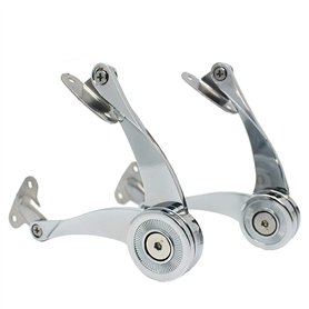 Lot de 2 Charnières de couvercles pliables, amortisseurs à fermeture douce, angles 75, 90, 110 degrés Lot de 2 Charnières de couvercles pliables