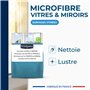 STARWAX - Microfibre pour vitres et miroirs - X4 - technologie "nid d'abeilles" capture les salissures et micro-goutelettes - no