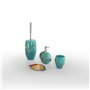 Gedy Dori Distributeur de Savon en résine Turquoise 9,6 x 13 x 16,5 cm