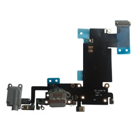 OnlyTech - Connecteur de charge pour iPhone 6S PLUS GRIS - Nappe interne comprenant le connecteur de charge, la prise Jack, le m OnlyTech - Connecteur de charge pour iPhone 6S PLUS GRIS - Nappe interne comprenant le connecteur de charge