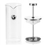 Coffee Fox Emulsionneur à lait en verre - Mousseur à lait manuel & French Press 450 ml