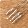 UU19EE 5pcs / lot Pinceau Brosse De Nettoyage en Acier Inoxydable Lavage Tuyau Paille Brosses Brosse Nettoyant pour Bouteille Ca