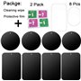 8-Pack de Remplacement de Support en métal plaques D. Sking de Voiture Support pour téléphone Portable plaques de Fer à Repasser