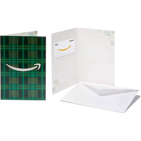 Carte cadeau Amazon.fr - €20 Dans une carte de vœux Motifs verts