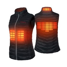 CONQUECO Femme Gilet Chauffant imperméable Thermique Veste pour Le Sport