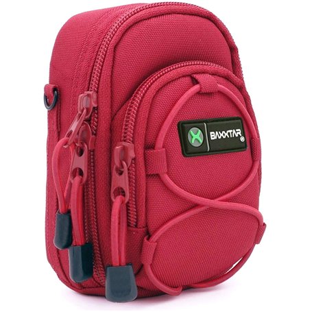 Baxxtar Redstar V4 Housse Sac pour Appareil Photo Compact - DC TZ202 TZ200 TZ99 TZ96 TZ95 DMC TZ100 TZ90 TZ80 LX15 - PowerShot S