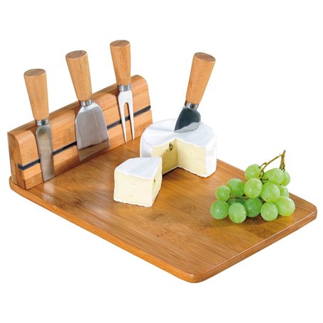 Kesper | Planche à découper à fromage avec couverts
