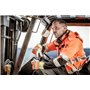 NITRAS Motion TEX VIZ Veste Softshell Haute visibilité | Veste de Travail avec Bordure réfléchissante 3M | Coupe-Vent S