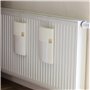 A1648 Lot de 2 humidificateurs d'air à fixer au radiateur + 8 inserts en non-tissé spéciaux pour pièces jusqu'à 15 m²