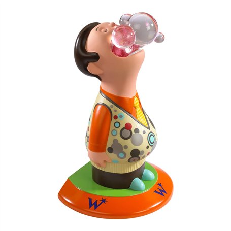 The Noble Collection Harry Potter Bubble Boy Weasley Bookend - 7.5in (19cm) Hand Painted Bookend Stand - Harry Potter Film Set M