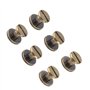 20pcs Rivets Tubulaires Tête Plate en Laiton Vis Ecrous Clous Rivets Capuchon Accessoires cuir artisanat rivets(5mm)
