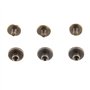 20pcs Rivets Tubulaires Tête Plate en Laiton Vis Ecrous Clous Rivets Capuchon Accessoires cuir artisanat rivets(5mm)