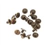 20pcs Rivets Tubulaires Tête Plate en Laiton Vis Ecrous Clous Rivets Capuchon Accessoires cuir artisanat rivets(5mm)