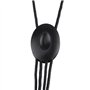 Sangle De Cou De Saxophone Sangle De Cou Noir Réglable en Cuir PU Souple Réglable Universellement avec des Pièces De Musique en