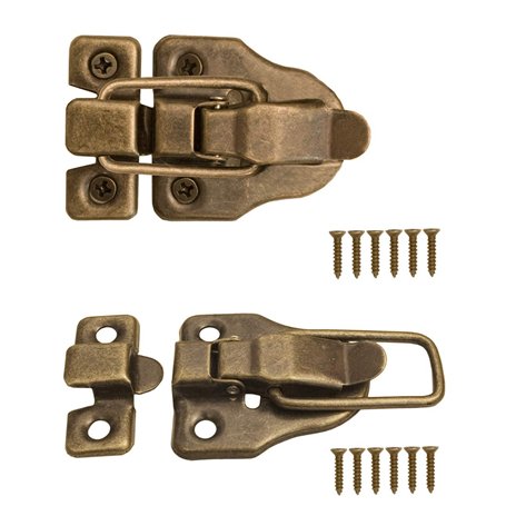 FUXXER 2 fermoirs pour coffres et caisses au design vintage en laiton