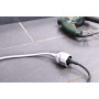 Meister 7432530 Rallonge de Contact de Protection - Connecteur Extra Plat - Câble de 5 m - Blanc - IP20 - Câble d'extension inté