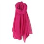 KINTRADE écharpe Longue Couleur Unie pour Femmes en Coton rétro drapé écharpe Hijab Grand châle élégant Rose Rouge