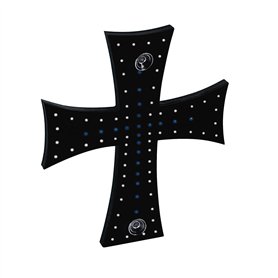 Htc - CROIX 81 LED 24 V BLEU & BLANC POUR CAMION Htc - CROIX 81 LED 24 V BLEU & BLANC POUR CAMION