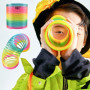 LIMEOW 2 pcs Ressort Jouet Ressort Magique Ressort Chat Rainbow Twirler Slinky Jouet Chat Ressort Petit Jouet Enfant lot Jouet M