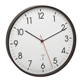 TFA Dostmann Horloge Murale analogique Radio-pilotée, 60.3537.01, avec Cadre métallique, Mouvement Silencieux, avec trotteuse, N TFA Dostmann Horloge Murale analogique Radio-pilotée