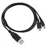 CHILDMORY Câble de chargement USB 2 en 1 Câble d'alimentation pour adaptateur de chargeur pour DSi NDSi XL 3DS N3DS DS Lite NDSL