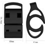 RuenTech Kit de Montage de vélo pour Montre Compatible avec Garmin Fenix/Forerunner/Vivoactive Noir, 2 pcs