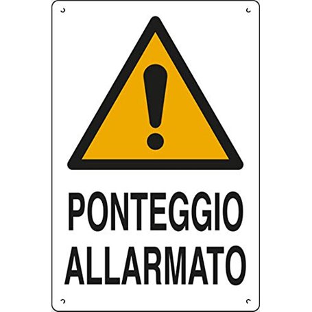 PIXLEMON Cartel polionda cm 60 x 40 Echafaudage Alarmé