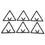 VGEBY Lot de 6 Supports triangulaires pour Boules de Billard