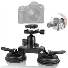 Professionnel Ventouse Charge 10Kg pour Caméra Appareil Photo Reflex Caméscopes Support Voiture avec Rotule à 360° et Plaque de  Professionnel Ventouse Charge 10Kg pour Caméra Appareil Photo Reflex Caméscopes Support Voiture avec Rotule à 360° et Plaque de