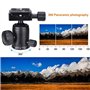 Professionnel Ventouse Charge 10Kg pour Caméra Appareil Photo Reflex Caméscopes Support Voiture avec Rotule à 360° et Plaque de