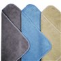 Polyte - 6 Chiffons de Nettoyage en Microfibres - qualité Professionnelle - Bleu/Camel/Gris - 41 x 61 cm