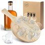 Smart-Planet Planche à liqueur avec 8 verres à shot comme mini pichet à bière