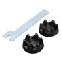 FEVERWORK 2Pcs Mélangeur En Caoutchouc Coupleur Engrenage Embrayage Avec Outil De Suppression Pour Kitchenaid 9704230