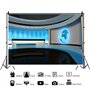 5m Polyester Photographie Toile de Fond TV News Studio Écran Bleu Toile de Fond Symbole de la Terre Chroma Key Vi