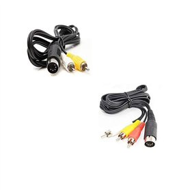 WICAREYO AV Câble Audio Vidéo Composite pour Genesis Mega Drive 1 et Câble AV Audio Vidéo 6 pieds 9 Broches pour Genesis Mega Dr WICAREYO AV Câble Audio Vidéo Composite pour Genesis Mega Drive 1 et Câble AV Audio Vidéo 6 pieds 9 Broches pour Genesis Mega Dr