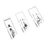3pcs Pieds à Ourlet Roulé Dur pour Machine à Coudre Brother Janome Singer Bernet 3 4 6 mm