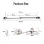 JESSTOLO 4PCS 100N Vérins Meuble Hydraulique Ressort Amortisseurs à Gaz Bras Pneumatique pour Levage de Porte Armoi