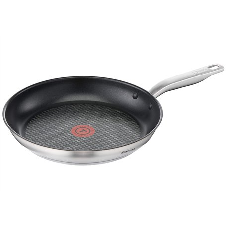 Tefal Virtuoso E49106 Poêle à frire 28 cm avec revêtement en acier inoxydable de qualité supérieure