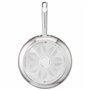 Tefal Virtuoso E49106 Poêle à frire 28 cm avec revêtement en acier inoxydable de qualité supérieure, revêtement en titane anti-a