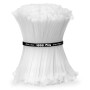 Collier Rilsan Zip Ties 100mm x 3mm Attaches Câble Résistant aux UV et à la Chaleur Blanche Lot de 1000 Pièces