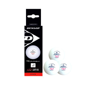 DUNLOP Fort Tournament Lot de 3 balles de tennis de table 3 étoiles DUNLOP Fort Tournament Lot de 3 balles de tennis de table 3 étoiles