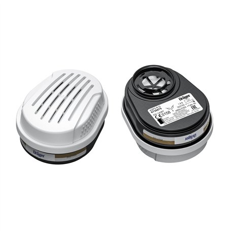 Dräger X-plore filtres A2 P3 | 6 filtres à baïonnette Compatible avec Les Masques Dräger X-plore 3300/3500/5500 | Recharge pour