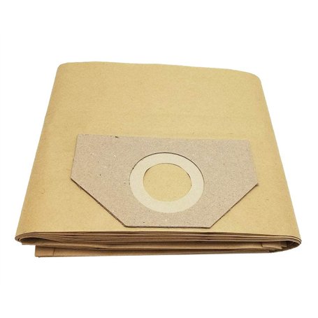 Lot de 5 Sacs d'aspirateur - Sacs en papier 68 cm x 21 cm x 15 cm pour différents aspirateurs Kärcher
