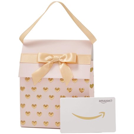 Carte cadeau Amazon.fr - Dans un Sac cadeau rose et doré