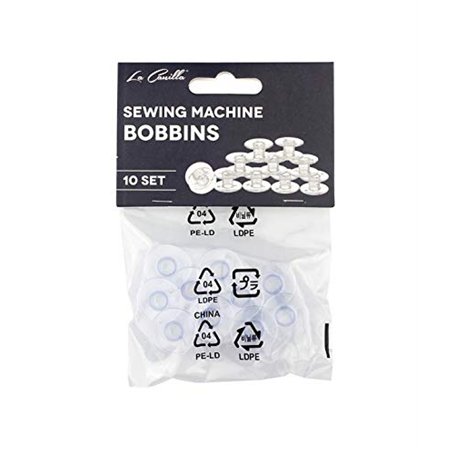 La Canilla ® - Compatible avec la machine à coudre Silvercrest Lot de 10 canettes Singer