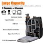 CADeN Sac à Dos étanche pour Appareil Photo Sac à Dos pour Appareil Photo Reflex Numérique Compatible avec l'objectif et Le trép
