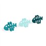 Balvi Accroche-torchon Fish Set de 3 accroche-torchons en Forme de Poisson pour tiroirs de Cuisine Mé