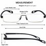 EYEURL Lunettes de Lecture Demi Monture - Bleu Lumière Bloquant Optique Mince Anti Reflet Mode Ordinateur Lecteurs d'Hommes et d